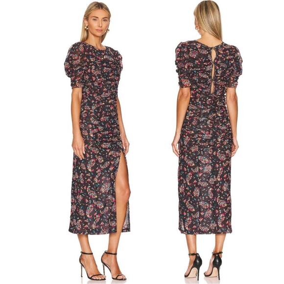 Free People Briella Midi Women's Dress twilight combo sz S revolve - Picture 1 of 5